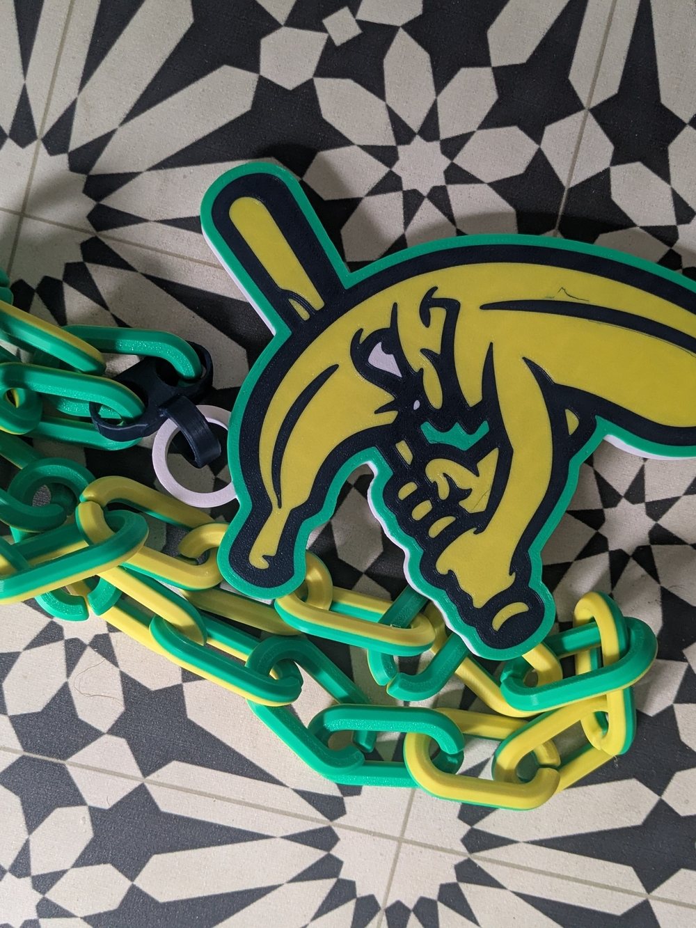 Savannah Bananas 3-D Printed Necklace. (Swag)